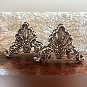 Vintage Italian Leonard Silver-Plated Knife Rest Set of 2 (Versatile)
